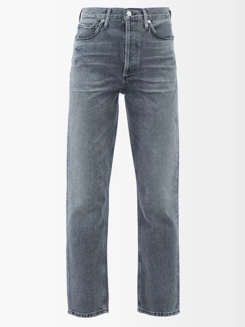 Sabine Straight-leg Jeans - Womens - Dark Grey