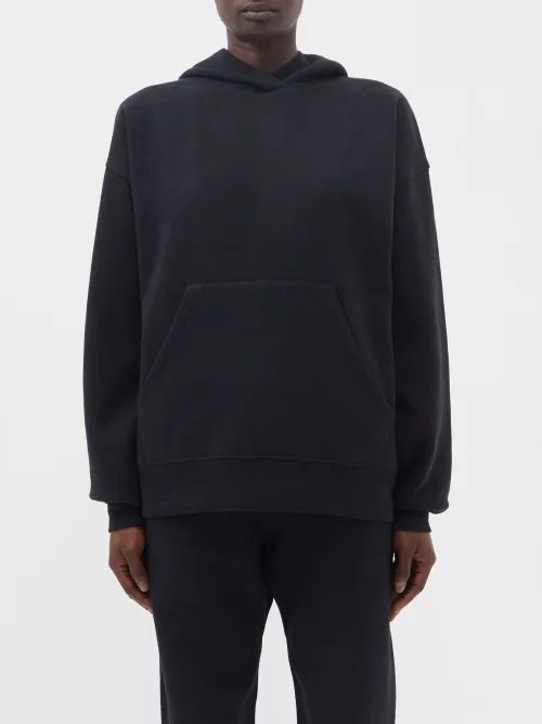 Recycled Yarn Classic Hooded Sweatshirt - Womens - Black