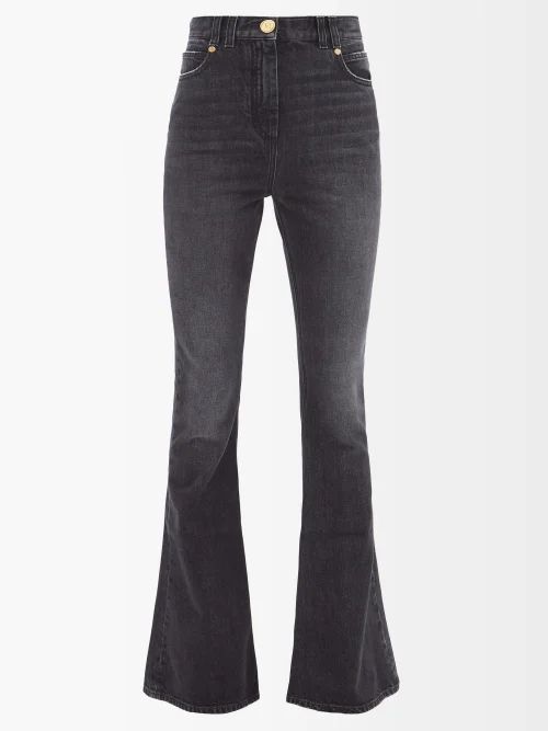 High-rise Bootcut Jeans - Womens - Black