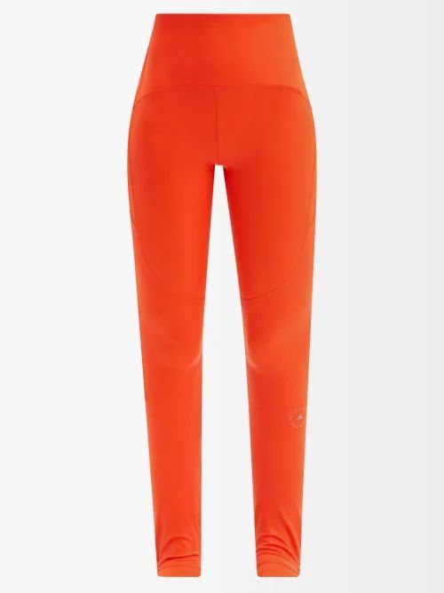 Truestrength Stirrup-cuff Jersey Leggings - Womens - Orange