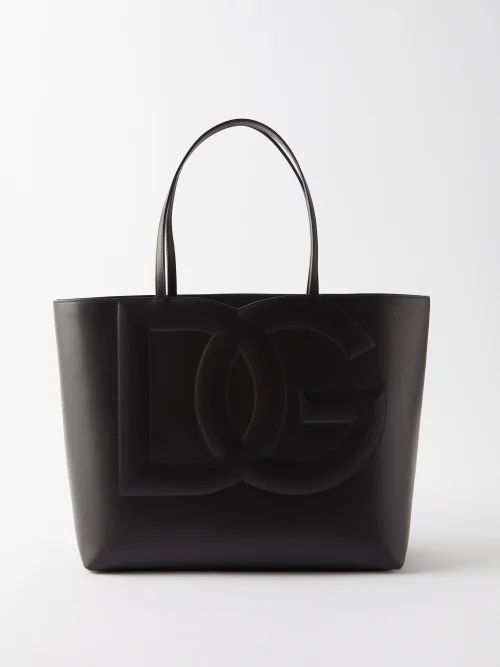 D & g Leather Tote Bag - Womens - Black