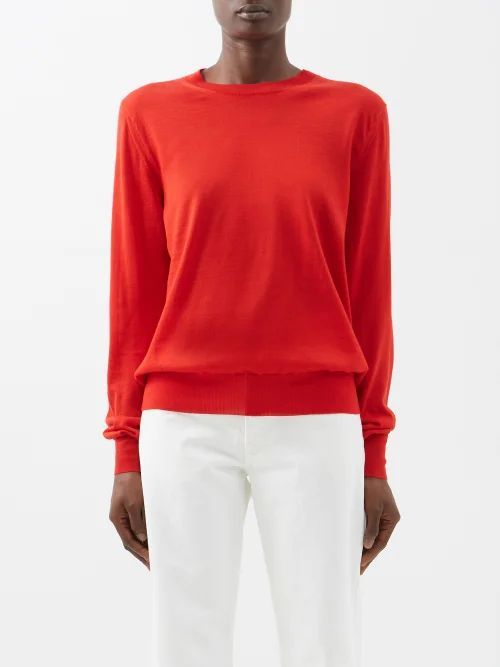 Islington Cashmere-blend Sweater - Womens - Red