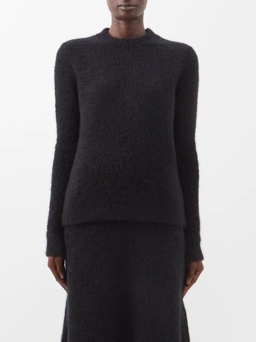Philippe Cashmere-blend Bouclé Sweater - Womens - Black