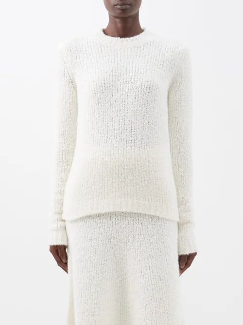 Philippe Bouclé Cashmere-blend Sweater - Womens - Ivory