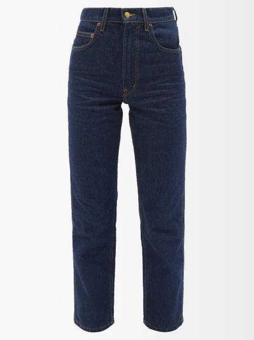 Louis Straight-leg Jeans - Womens - Dark Blue