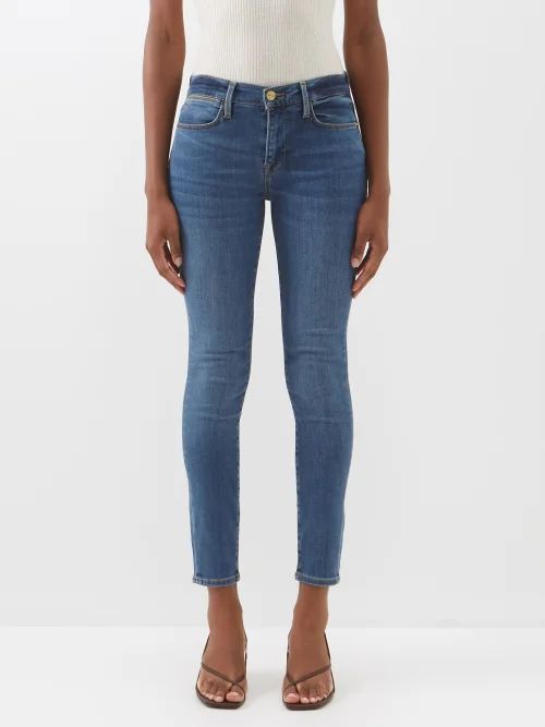 Le High High-rise Skinny-leg Jeans - Womens - Blue