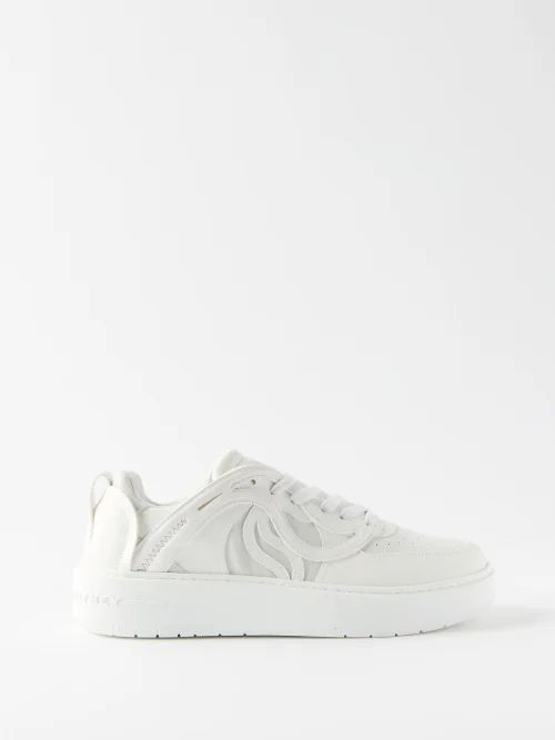 S-wave Faux-leather Trainers - Womens - White