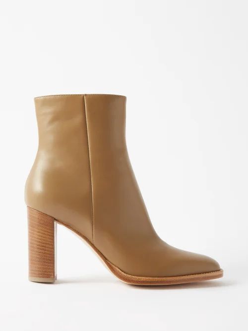 River 85 Leather Ankle Boots - Womens - Camel