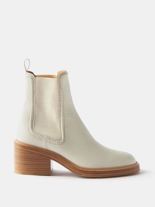 Mallo 50 Leather Chelsea Boots - Womens - Off White