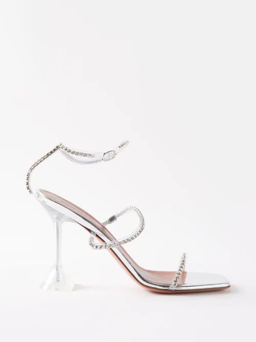 Gilda 95 Crystal-embellished Sandals - Womens - Clear