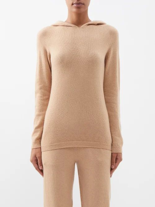 Cashmere Hooded Sweater - Womens - Camel