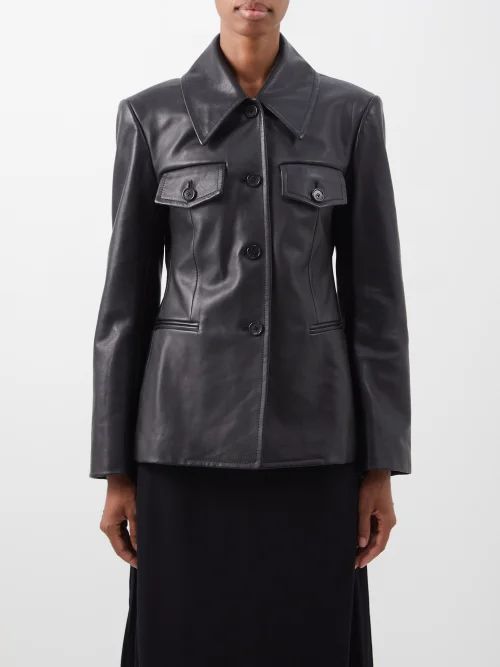 Turley Hourglass Leather Jacket - Womens - Black