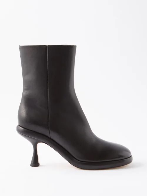 June 75 Leather Ankle Boots - Womens - Black