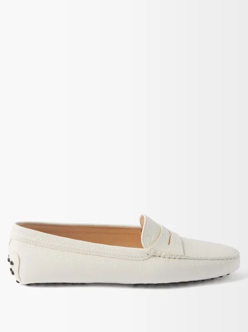 Gommini Leather Loafers - Womens - White