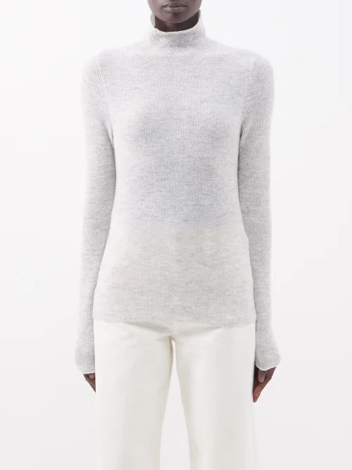 Kavon Roll-neck Sweater - Womens - Grey