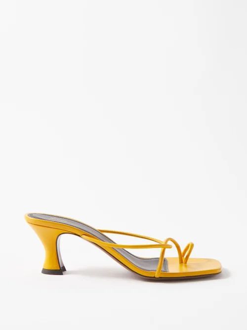 Betel 55 Leather Sandals - Womens - Yellow