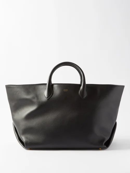 Amelia Medium Leather Tote Bag - Womens - Black