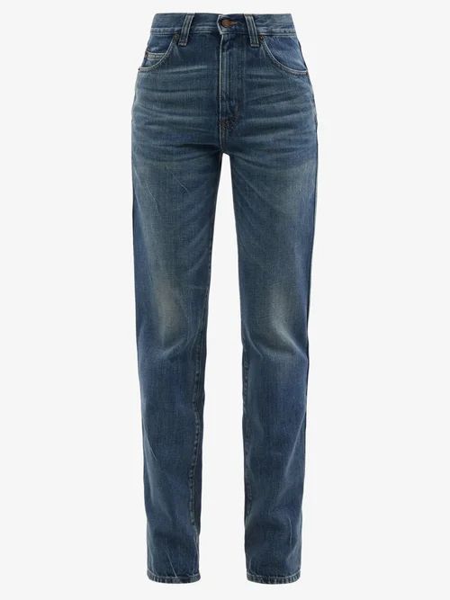 60s High-rise Straight-leg Jeans - Womens - Denim