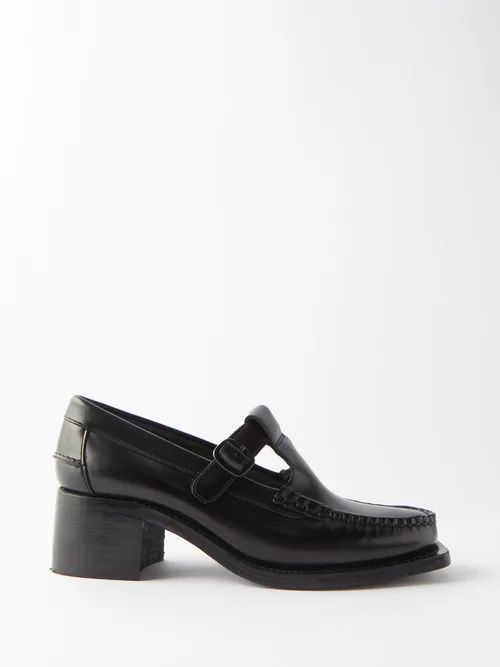 Alber 20 T-bar Leather Loafers - Womens - Black