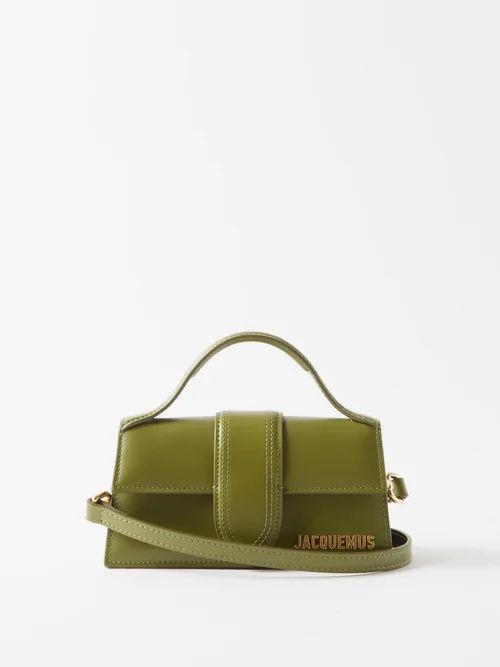 Bambino Leather Top-handle Bag - Womens - Khaki