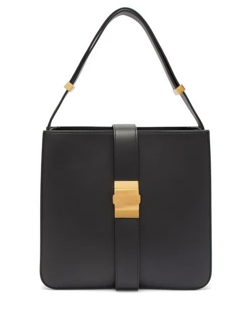 Bottega Veneta - The Marie Leather Shoulder Bag - Womens - Black