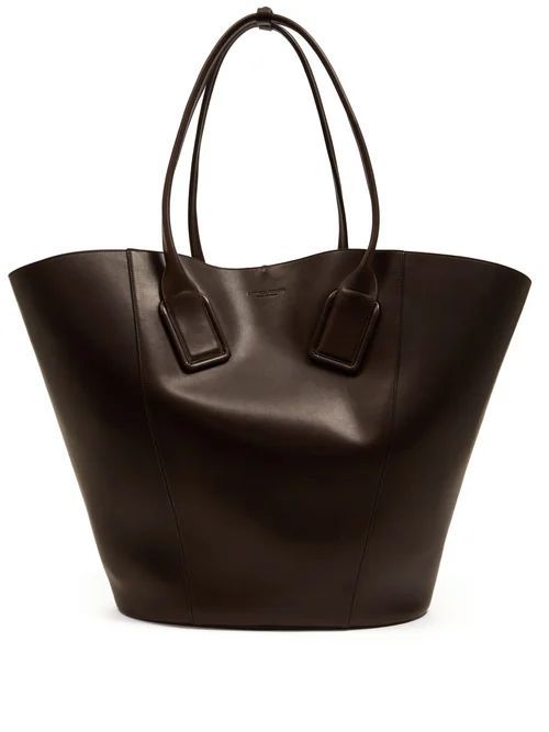 Bottega Veneta - Basket Large Leather Tote Bag - Womens - Brown