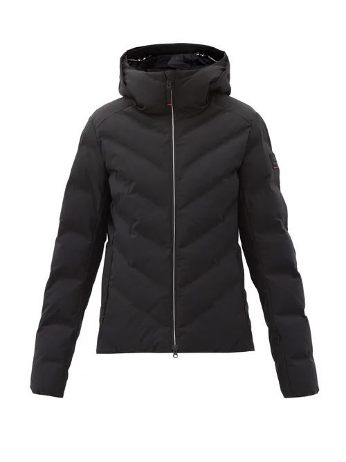 Bogner Fire+ice - Carla Chevron-quilted Down Jacket - Womens - Black