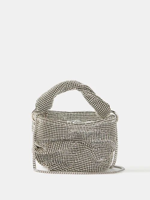 Bonny Crystal-chainmail Clutch Bag - Womens - Silver