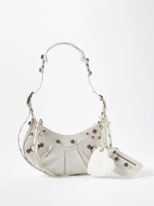 Cagole Xs Leather Shoulder Bag - Womens - White