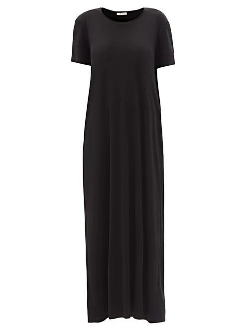 Cetya Tencel-blend Jersey T-shirt Dress - Womens - Black