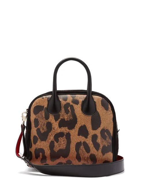 Christian Louboutin - Marie Jane Leopard-print Leather And Suede Bag - Womens - Leopard