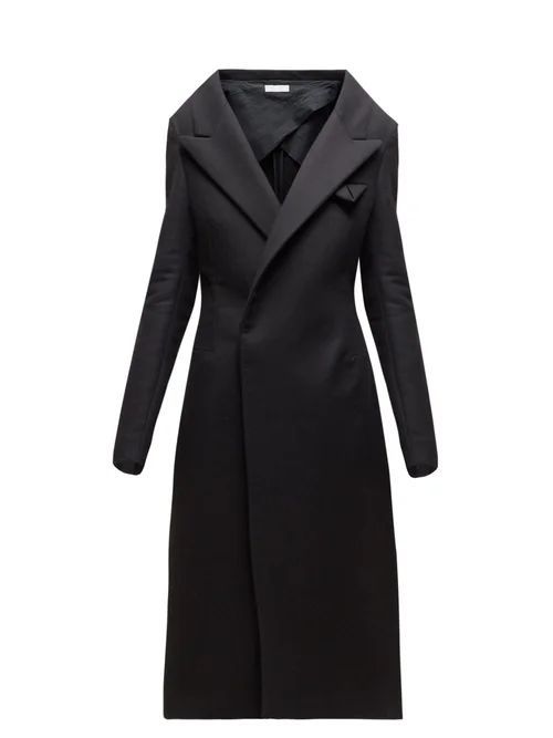 Double-breasted Cashmere Coat - Womens - Black