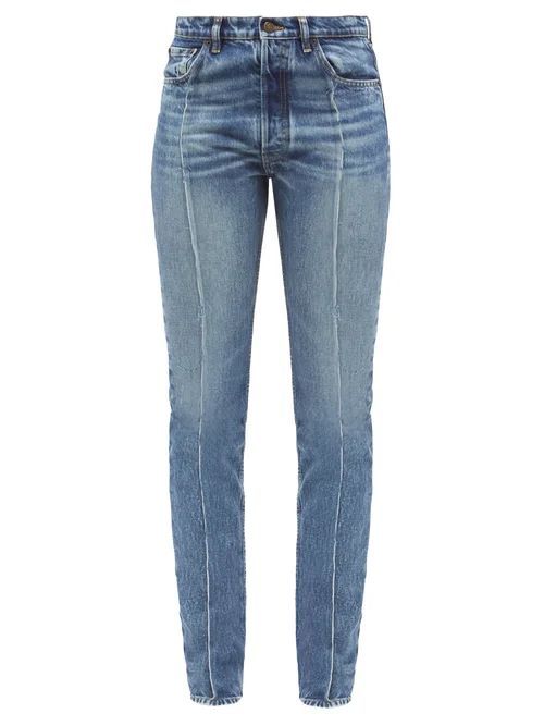 Distressed High-rise Straight-leg Jeans - Womens - Denim