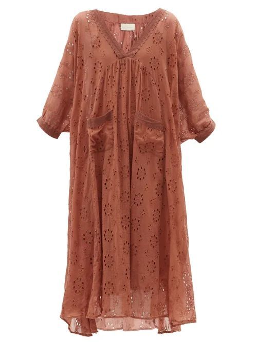 De Beaurevoir Cotton Kaftan Dress - Womens - Brown