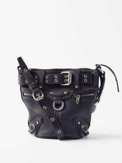 Emo Xs Leather Bucket Bag - Womens - Black