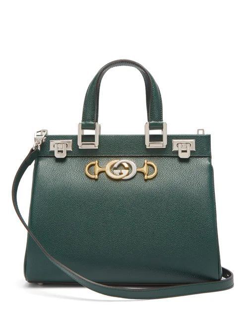 Gucci - Zumi Small Leather Handbag - Womens - Green