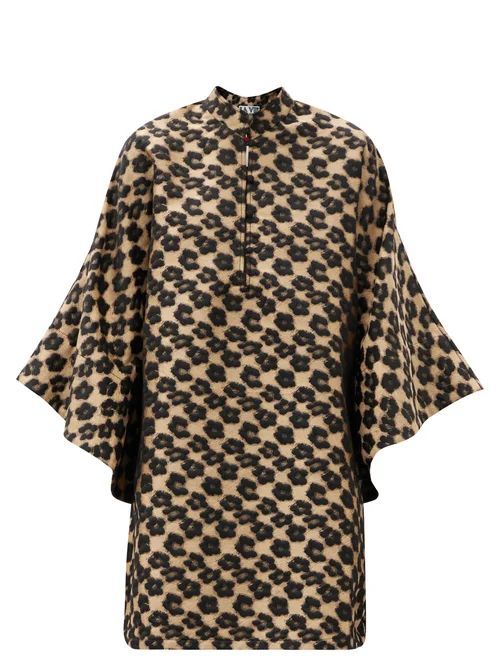 La Vie Style House - Leopard-jacquard Kaftan - Womens - Leopard