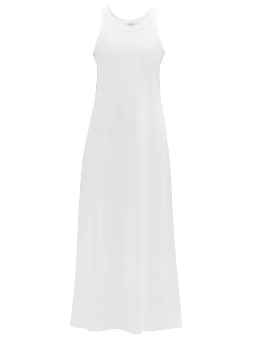 Elkie Pima-cotton Jersey Maxi Dress - Womens - White