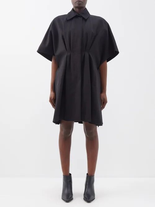Faretra Shirt Dress - Womens - Black