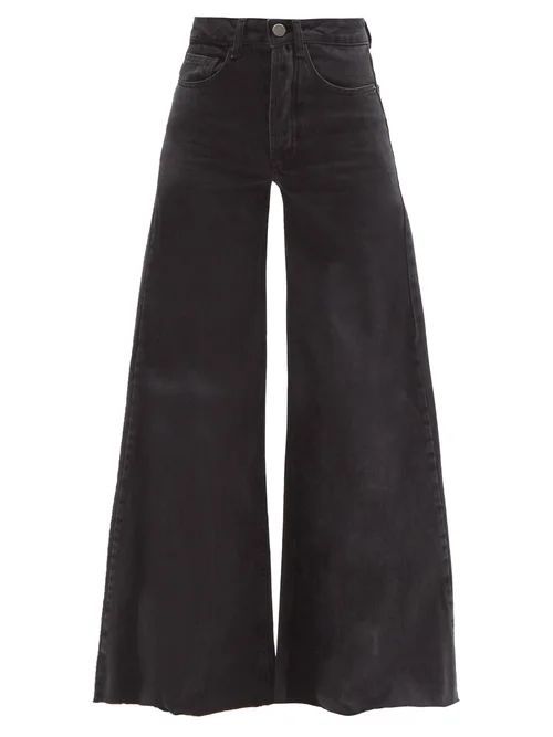 Loon Wide-leg Jeans - Womens - Black