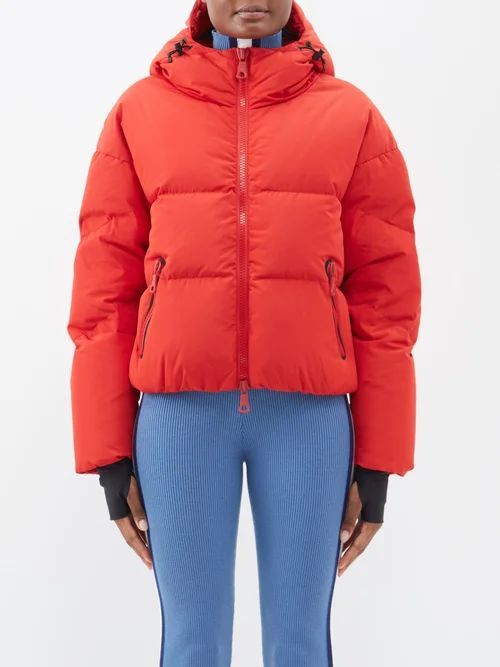 Meribel Quilted Down Ski Jacket - Womens - Red