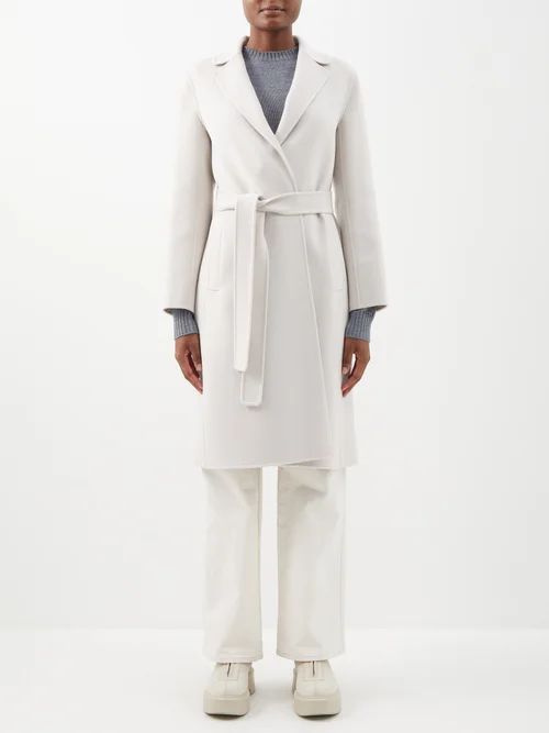 Pauline Wrap Coat - Womens - White