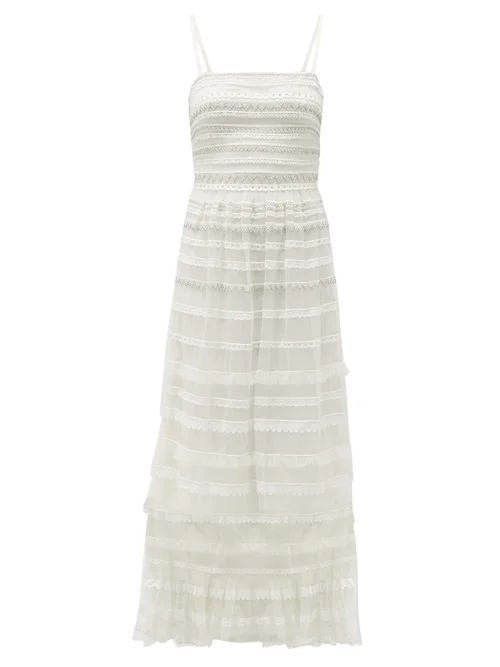Promise Embellished-tulle Dress - Womens - White