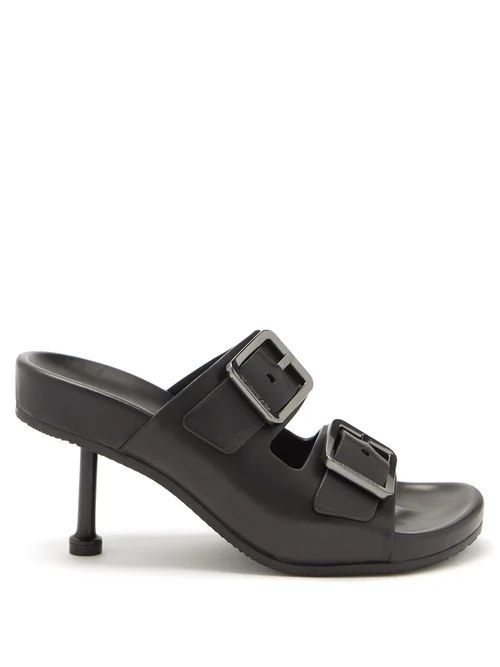 Mallorca Buckled Leather Sandals - Womens - Black