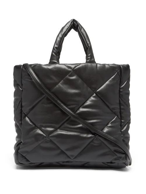 Stand Studio - Assante Quilted Faux-leather Tote Bag - Womens - Black
