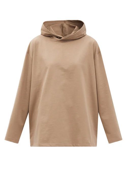 Vaara - Luca Cotton-jersey Hooded T-shirt - Womens - Light Beige