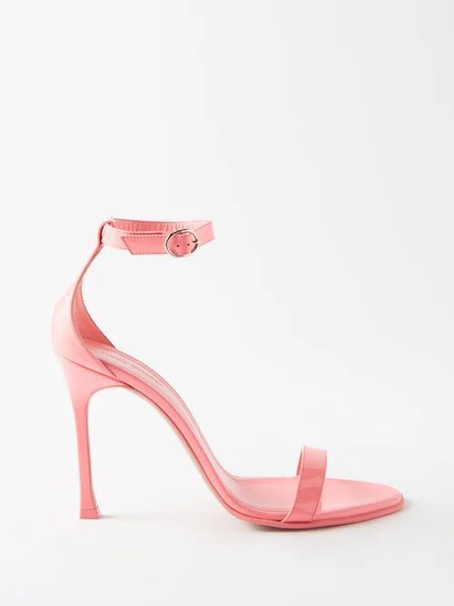 Kim 105 Patent-leather Sandals - Womens - Pink