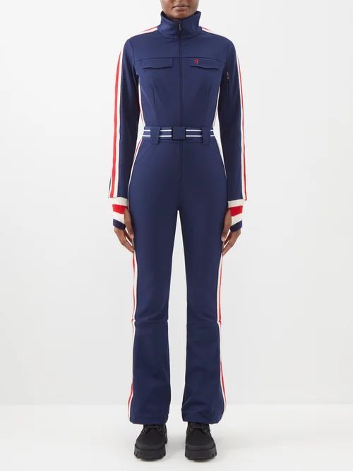 Crystal Softshell Ski Suit - Womens - Navy