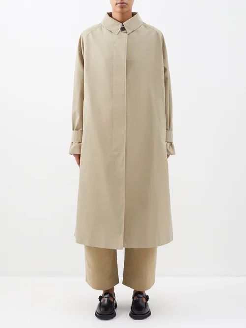 Holin Cotton-blend Mac Coat - Womens - Camel