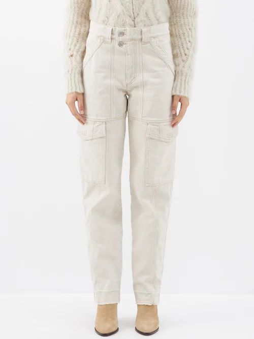 Vayoneo Straight-leg Cargo Trousers - Womens - Ecru